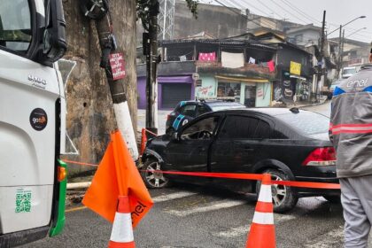 Tentativa de assalto termina em perseguição, batida e dois criminosos presos pela GCM em Diadema