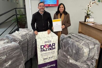 Campanha do Inverno Solidário de Mauá recebe doação de cobertores da Concessionária SP-Mar