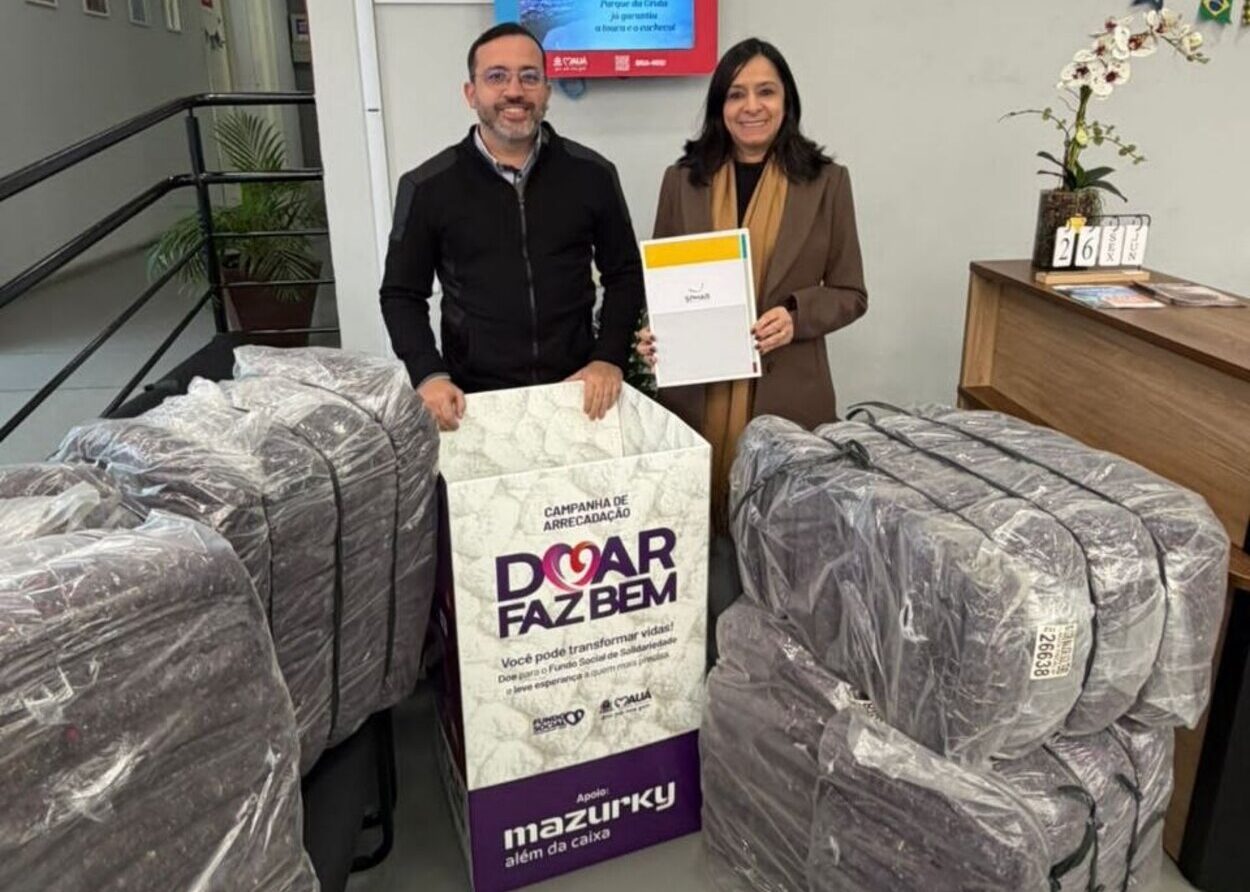 Campanha do Inverno Solidário de Mauá recebe doação de cobertores da Concessionária SP-Mar
