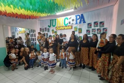 E.M. Pastor Antônio Cumpian celebra diversidade cultural com 'Junicopa' inspirada na Copa do Mundo
