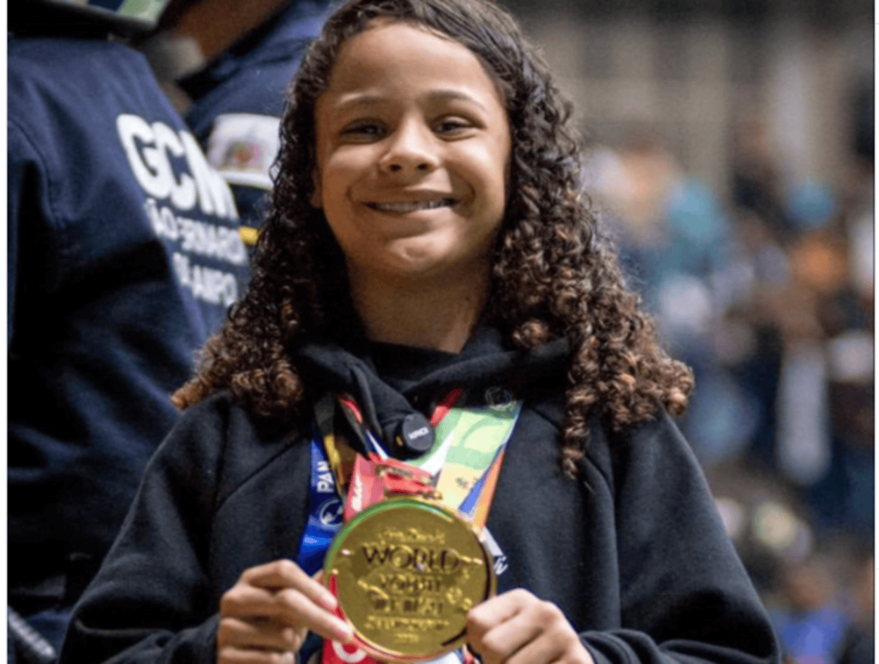 Rebeca Bem-te-vi, atleta de 11 anos, lança projeto social de jiu-jítsu em São Bernardo