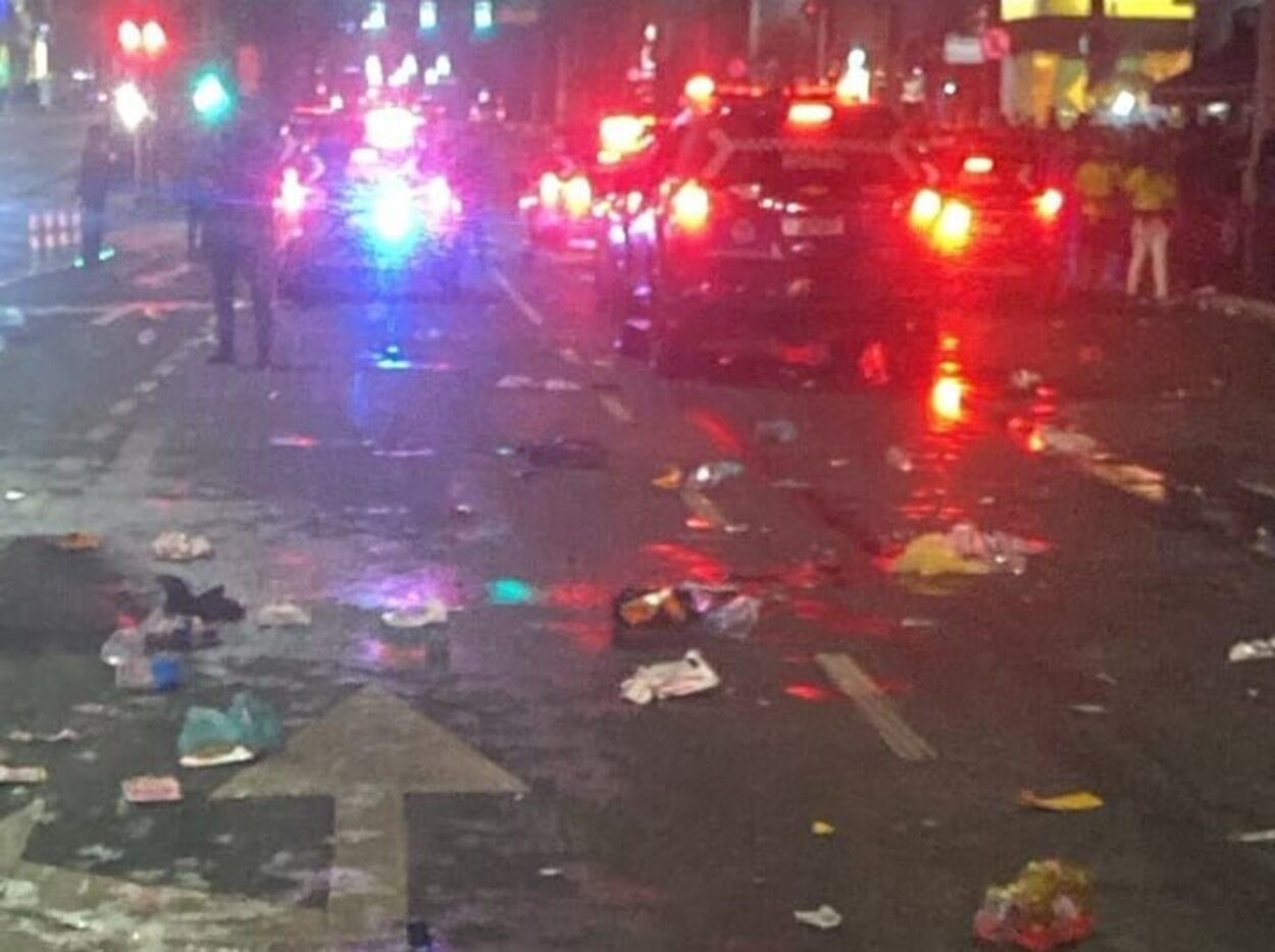 Em São Caetano, PM libera Avenida Goiás com dispersão de torcedores após derrota do Brasil
