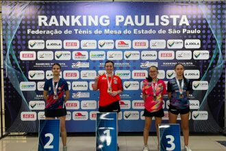 São Caetano conquista 11 medalhas na IV Etapa do Ranking Paulista de Tênis de Mesa disputada em Jacareí