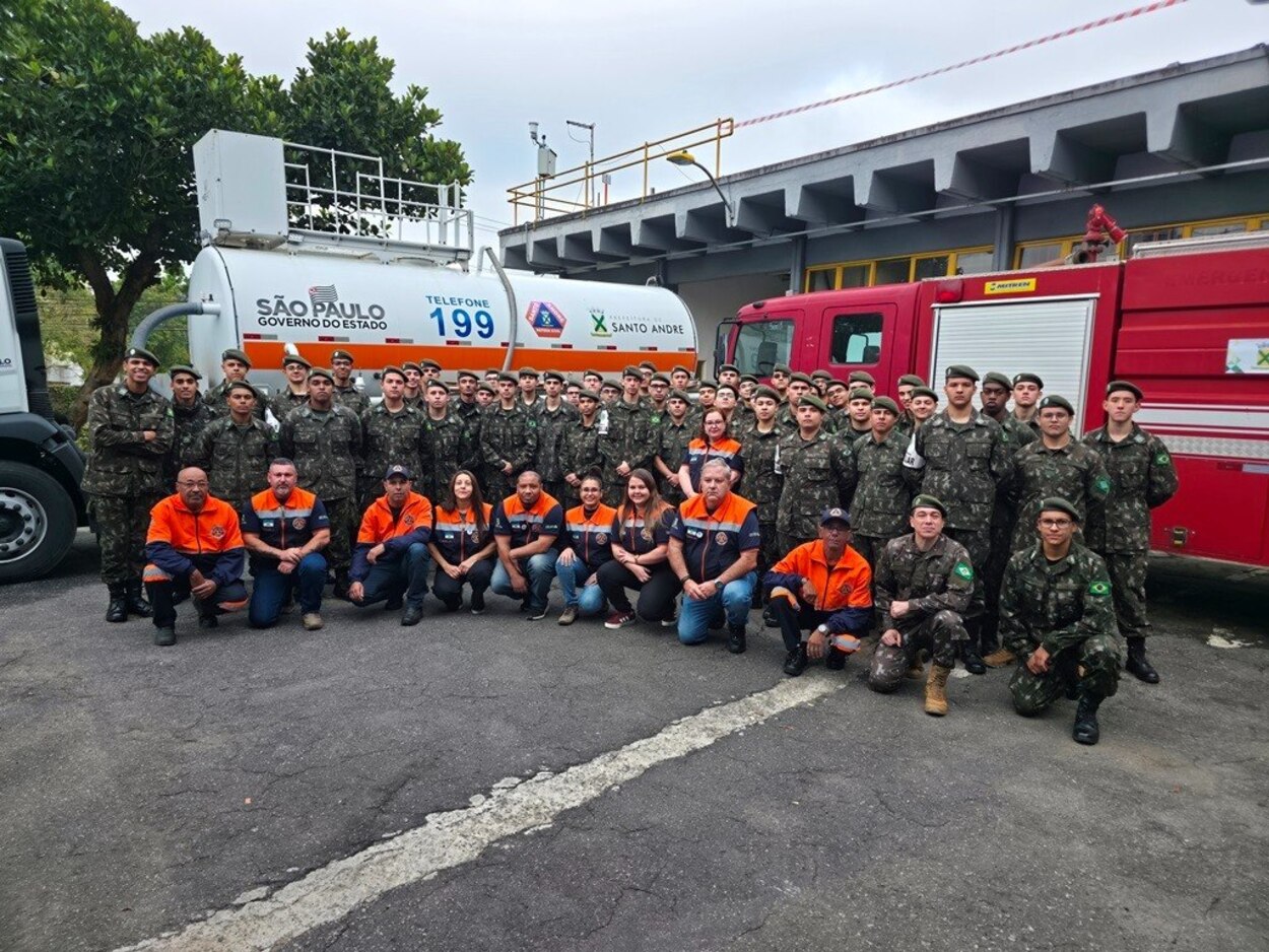 Defesa Civil de Santo André forma 100 atiradores do Tiro de Guerra para atuação como voluntários do Nupdec