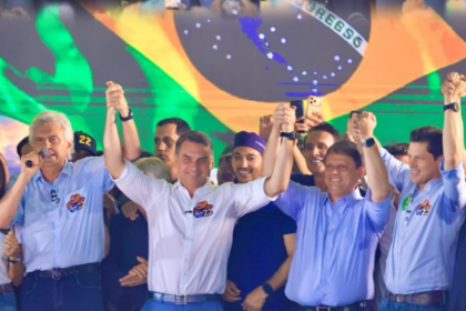 Caiado e Daniel Vilela anunciam apoio a Flávio Bolsonaro no segundo turno das Eleições 2026