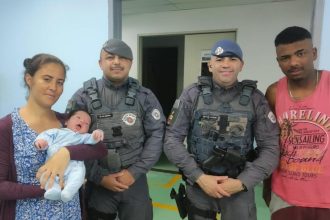 Polícia Militar socorre recém-nascido engasgado durante patrulhamento em Rio Grande da Serra
